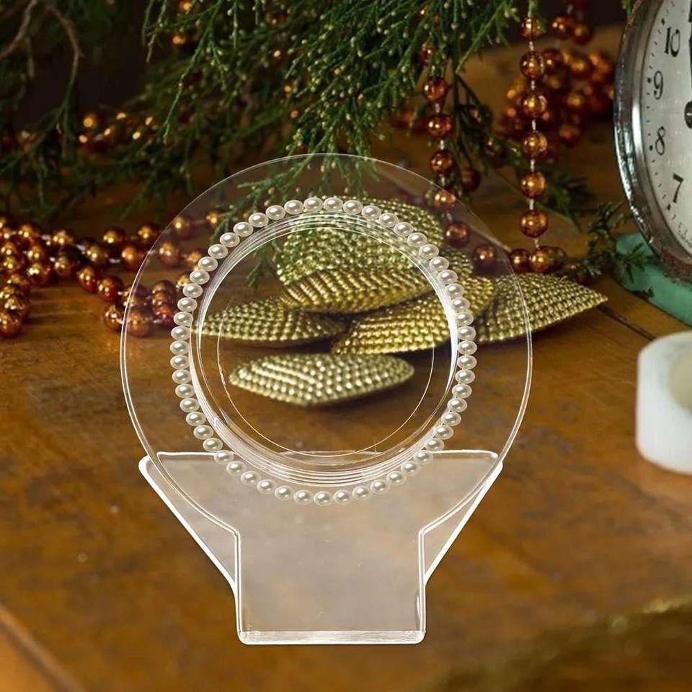 Acrylic Fashion Clear Bracelet Holder Bangle Organizer Jewelry Display Plate Jewelry Display Rack