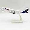 20см Авиакомпания FedEx Airways B777 Самолет из сплава Масштаб 1/400 Металлическая модель самолета С подставкой Декорация для энтузиастов авиации Дисплей
