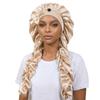 Satin Material Heatless Curl Bonnet Long Curling Ribbons Satin Bonnet  For Sleeping