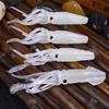 4pcs Soft Rubber Squid Glow Fishing Lure Bionic Sea Fishing Squid Bait  Sea Fishing Accessories