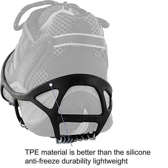 1 пара кошек с чехлом для льда, нескользящая, высокоэластичная, для ходьбы, для скалолазания