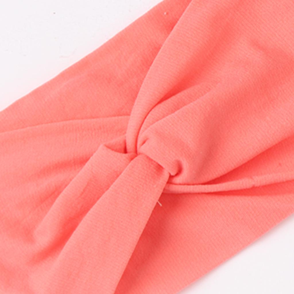 Children's Solid Color Knotted Nylon Headbands: 28 Colors Available