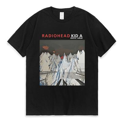 Radiohead винтажная футболка с принтом унисекс женская футболка в стиле хип-хоп рок-группа музыкальный альбом Harajuku уличная футболка унисекс топы с коротким рукавом