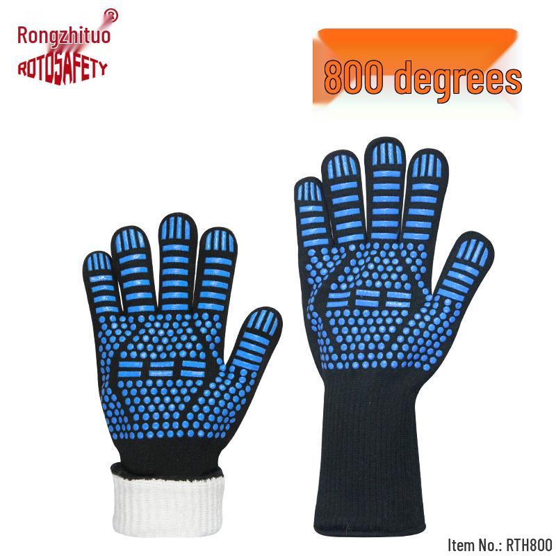 Огнеупорные Термостойкие Гибкие Арамидные Перчатки - Защита от Высоких Температур и Порезов