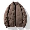 Autumn & Winter Bomber Jacket Men Baseball Jacket Warm Coat Streetwear Padding White Duck Down Jacket Coats Casual Outwear Windbreaker
