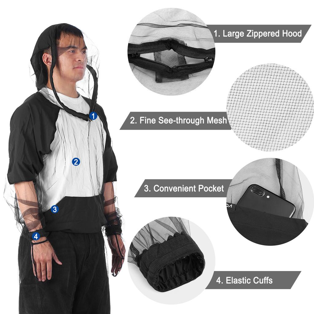 Lixada Дышащая куртка от насекомых