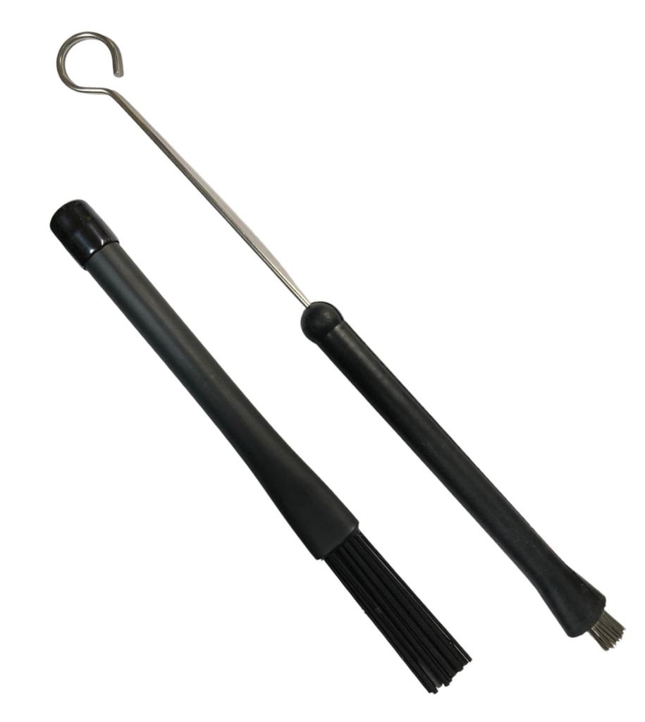 Cobalt Planet Drumstick Brushes, Metal and Nylon, Set of 4, Drum Wire Brushes (Black, Metal and Nylon, Set of 4)