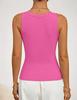 Женская облегающая майка-топ 2026 года с V-образным вырезом, кружевной отделкой, без рукавов, из фактурной вязки