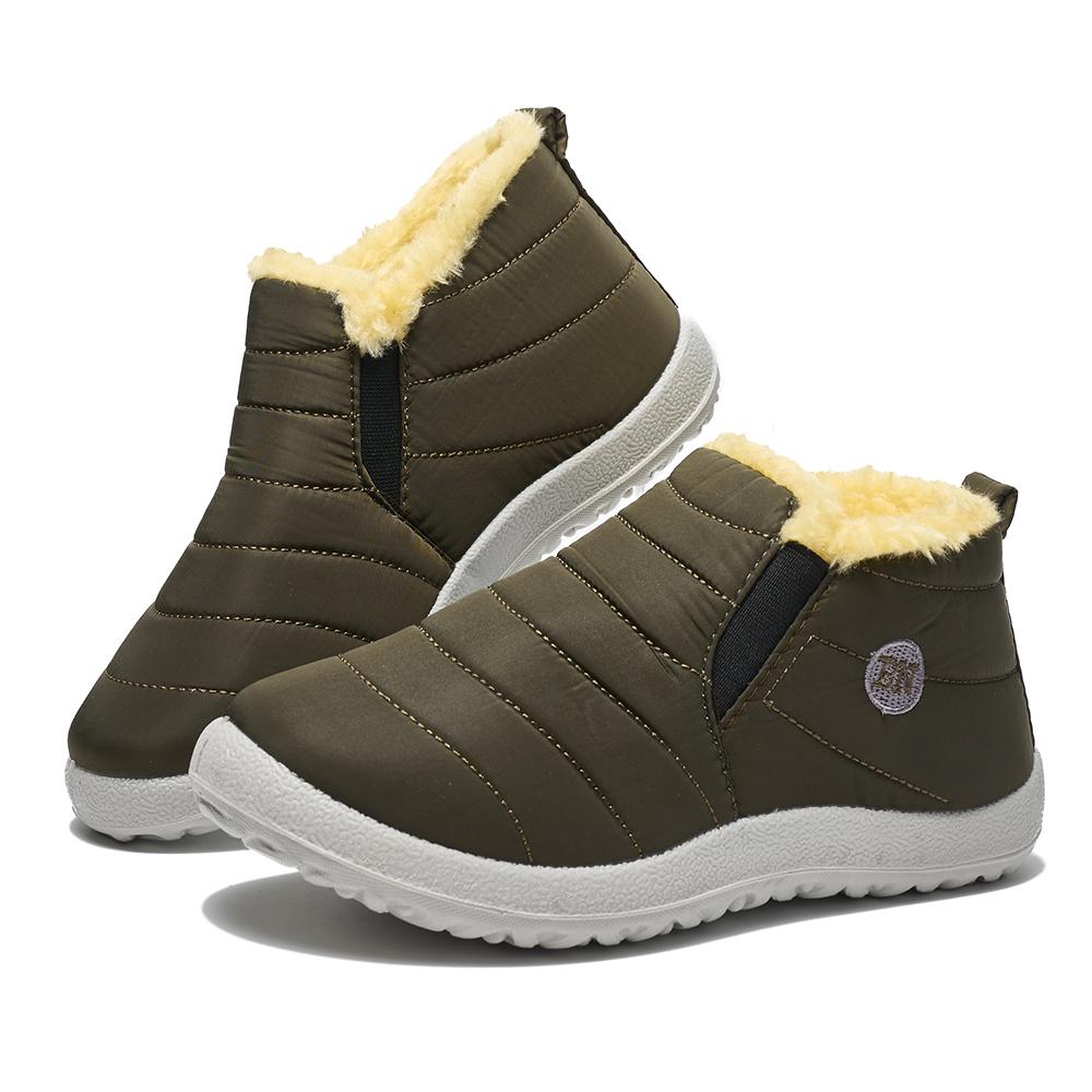 Bairuilun женские/мужские зимние ботинки сохраняют тепло, водонепроницаемая зимняя обувь