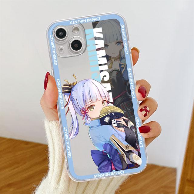 Прозрачный чехол Genshin Impact для Apple iPhone 11 14 13 12 Pro 7 8 Plus XR X XS Max 6 6S 14Pro, силиконовый чехол для телефона