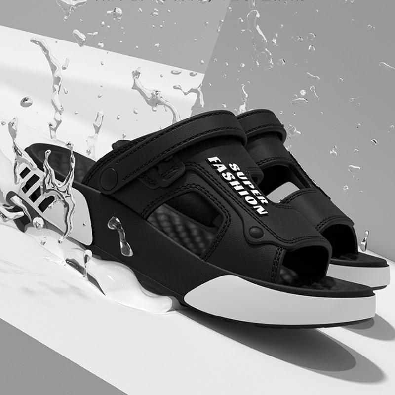 Мужские тапочки летние EVA мягкая подошва платформа шлепанцы сандалии для дома улицы ходьбы пляжная обувь вьетнамки мужская домашняя обувь