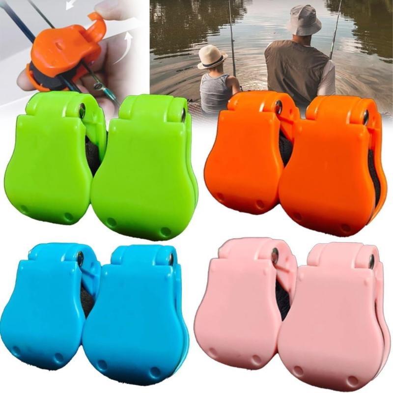 1/2/4 шт. Многофункциональный держатель для удочки Фиксатор Клипса Ремни Портативный Держатель для удочки для пляжной рыбалки Компактный дизайн Рыболовные инструменты