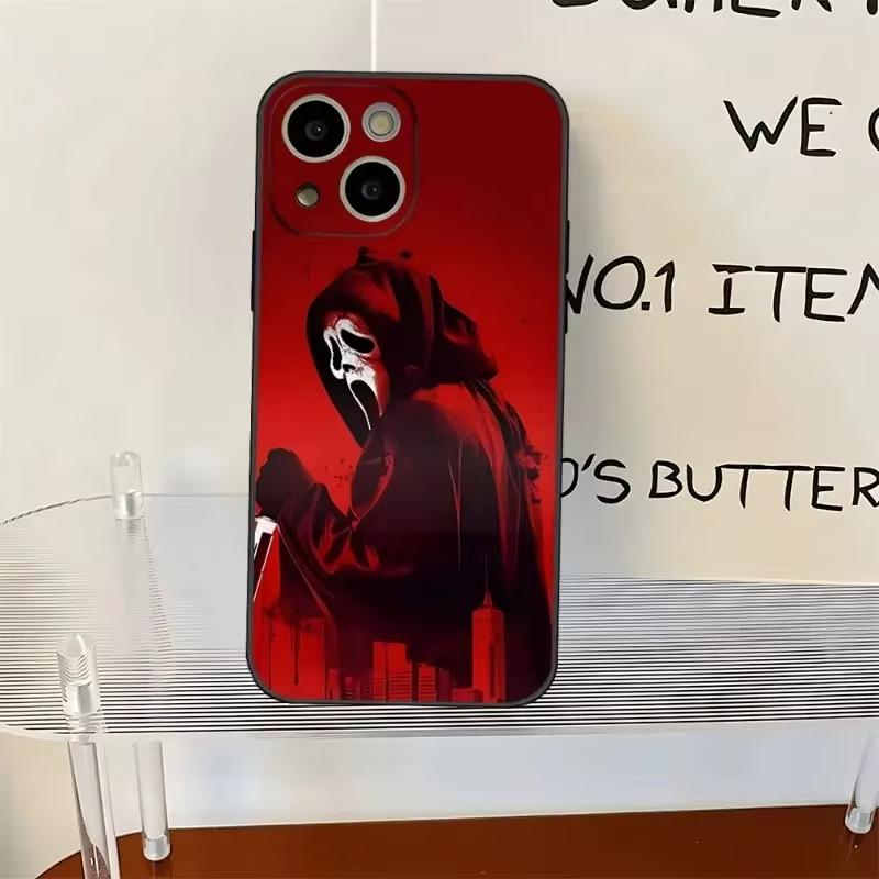 Чехол для телефона с рисунком Ghostface Horror Scream для iPhone 16 15 14 13 12 11 Pro Max XS X XR 7 8 SE Задняя крышка
