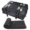 Car Rooftop Cargo Carrier Bag 15 Cubic Feet Car Cargo Roof Bag In Foldable Design 600D Oxford Cloth Waterproof Soft Car Roof Bag