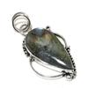 Natural Labradorite Gemstone Handmade 925 Sterling Silver Pendant 2.13" S8c84