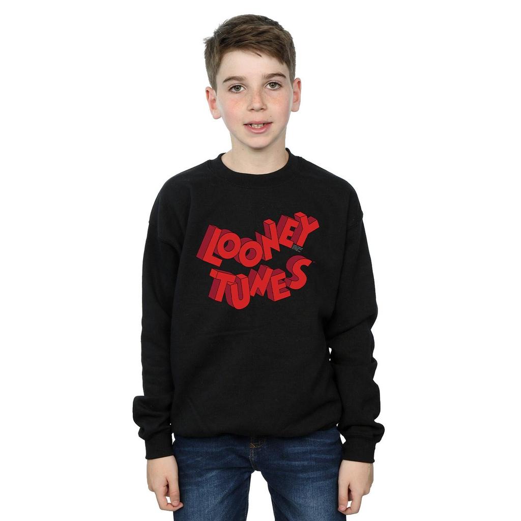 Looney Tunes Boys 3D Logo Sweatshirt