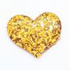 Assorted Color Kawaii Glitter 36mm Heart Flat Back Resin Cabochon for Phone Decoration Hair Bow Diy Slime Charm