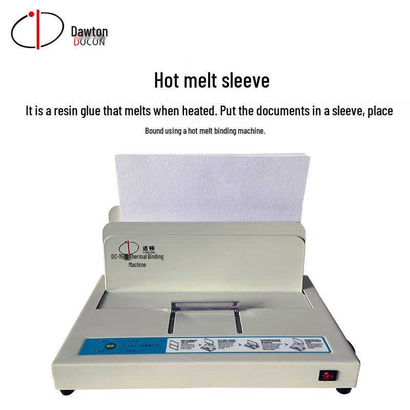 DOCON A4 Color Printable Thermal Binding Covers with Strips CN plug (adapter included)