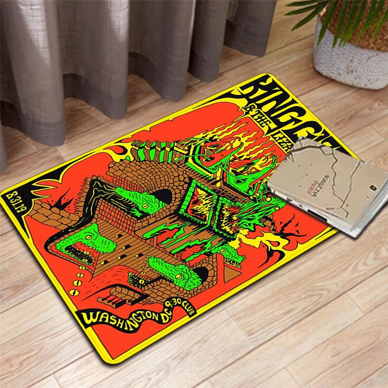 Lizard Rock Wizard Band Rug Floor Mat for Living Room or Bedroom Soft and Comfortable Carpet a Gift for Birthday and Holiday.NFF0928576