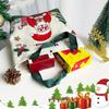 3pcs Canvas Christmas Tree Handheld Bag Santa Claus Elk Merry Christmas Decor  Home New Year Decor