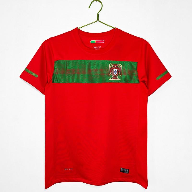 Vintage Portugal National Team Soccer Jersey Short Sleeve Retro Football Shirt Unisex Adult Sportswear