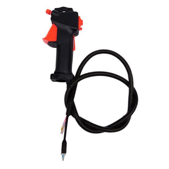 Handle Switch Durable Freely Retractable Strong Sturdy Stable Good Compatibility Plastic Grass Trimmer Throttle Control Handle with Switch for Garden