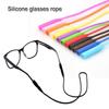 5pcs Adjustable Silicone Eyeglasses Straps Sunglasses String Ropes Glasses Chain Sports Band Holder Elastic Anti Slip Cords