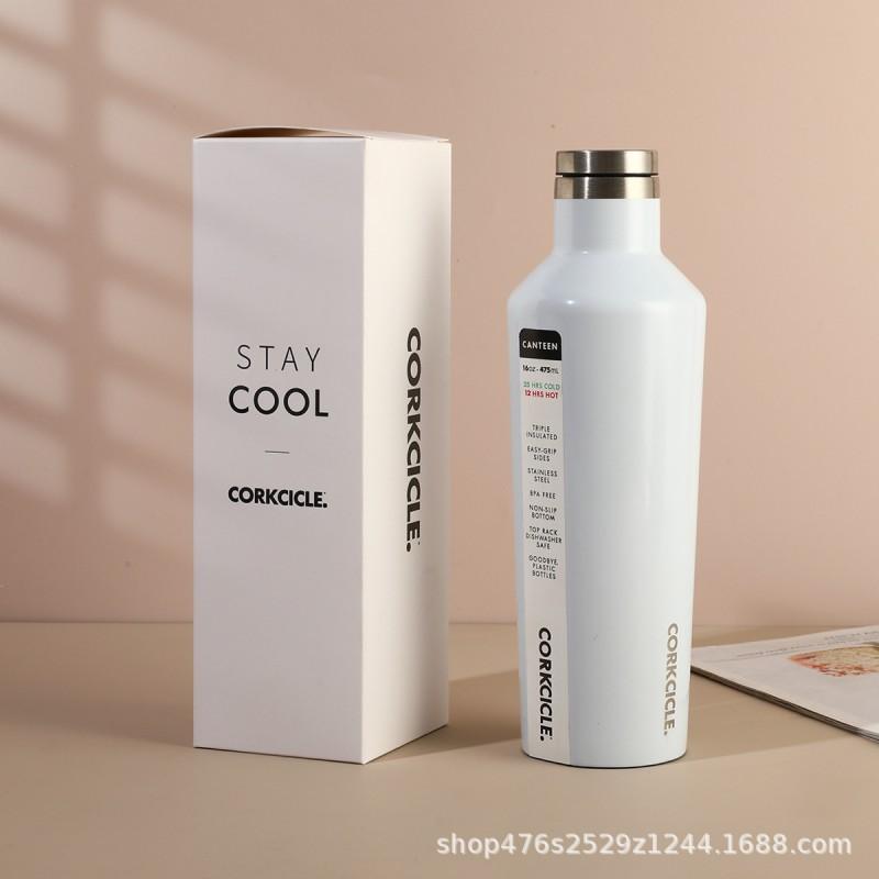 Stainless Steel Insulated Wine Bottle Tumbler 480ml Portable Outdoor Travel Cup Men Women