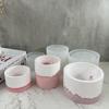 Round Flowerpot Concrete Molds Plant Pot Concrete Silicone Handcraft Resin Molds