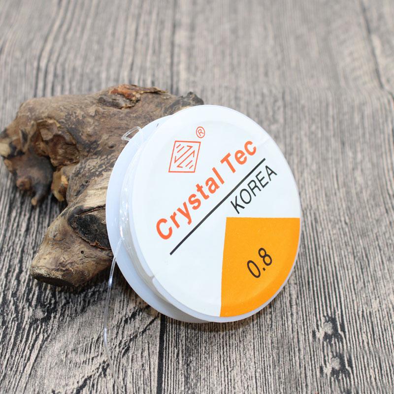 Creative Clear Stretch DIY For Bracelets Necklace Jewelry Accessories Crystal Thread Elastic Thread 0.5-1mm Hot Sale Round 1 Roll Beads String