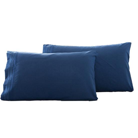 2 шт. King Queen стильный сплошной цвет кровать наволочка наволочка декор для спальни