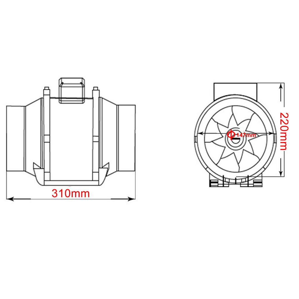 Ventilator 29/30db Adjustable Speed Easy To Install