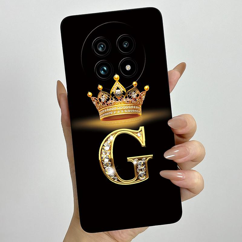 Чехол для телефона из жидкого силикона с буквой-короной для Realme 13 Pro Plus 13Pro 13ProPlus 5G, противоударный, с защитой объектива камеры, мягкая задняя крышка