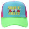 Guns n roses net cap alphabet print baseball cap breathable couple visor American truck hat tide