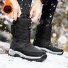 Thick Snow Boots for Men and Women Velcro Warm Cotton Boots Winter Waterproof Couple Large Cotton Shoes Winter Shoes