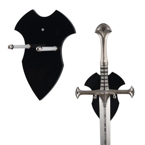 Wall Mount Medieval Swords Holder High Durability Strong Load-bearing Easy Installation Swords Display Stand