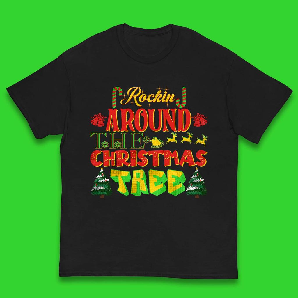 Rockin Around The Christmas Tree Kids T Shirt Christmas Top