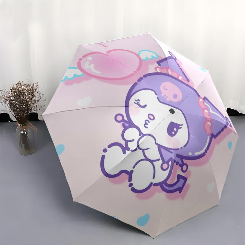1pc Kawaii Party Hat Umbrella: Automatic Opening/Closing, Foldable Design, Outdoor Use, Festive Gift for Fans & Travelers.Q001