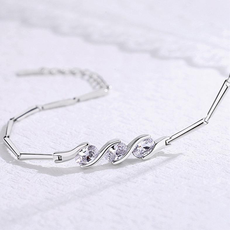 Простота, индивидуальность, холодность, модная интернет-знаменитость, милый браслет лучшего друга с легкой инкрустацией цирконом