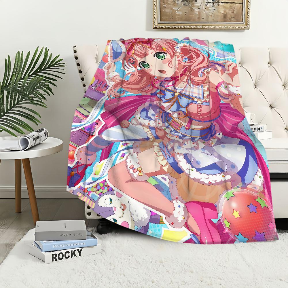 B-BanG Dream Girls Band Party Уэхара Химари Фланелевое теплое мягкое плюшевое одеяло диван гостиная дом спальня дорожный подарок дом