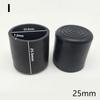 10Pcs Furniture Feet Floor Protectors Non-Slip Round Tube Caps Black Chair Leg Cover Cover