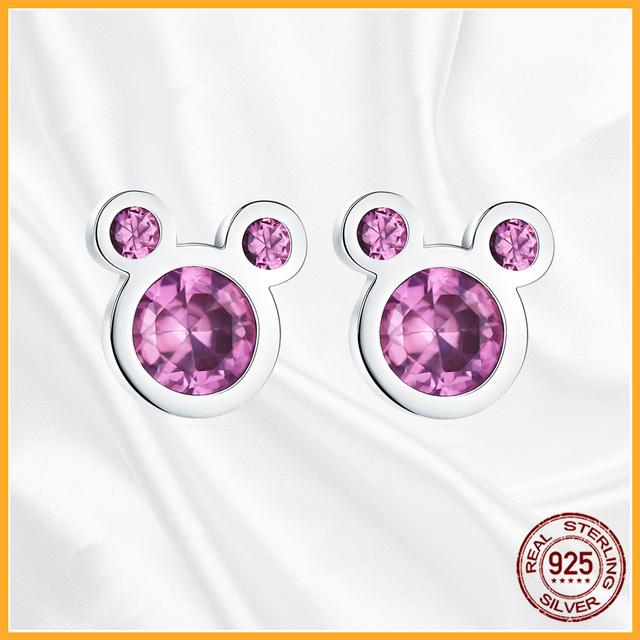 Аутентичные серьги-гвоздики из стерлингового серебра 925 пробы Plata De Ley, модные серьги-гвоздики для женщин, оригинальные сверкающие Pav Day, специальный подарок