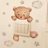 1PCS Cartoon Bear Switch Wall Sticker