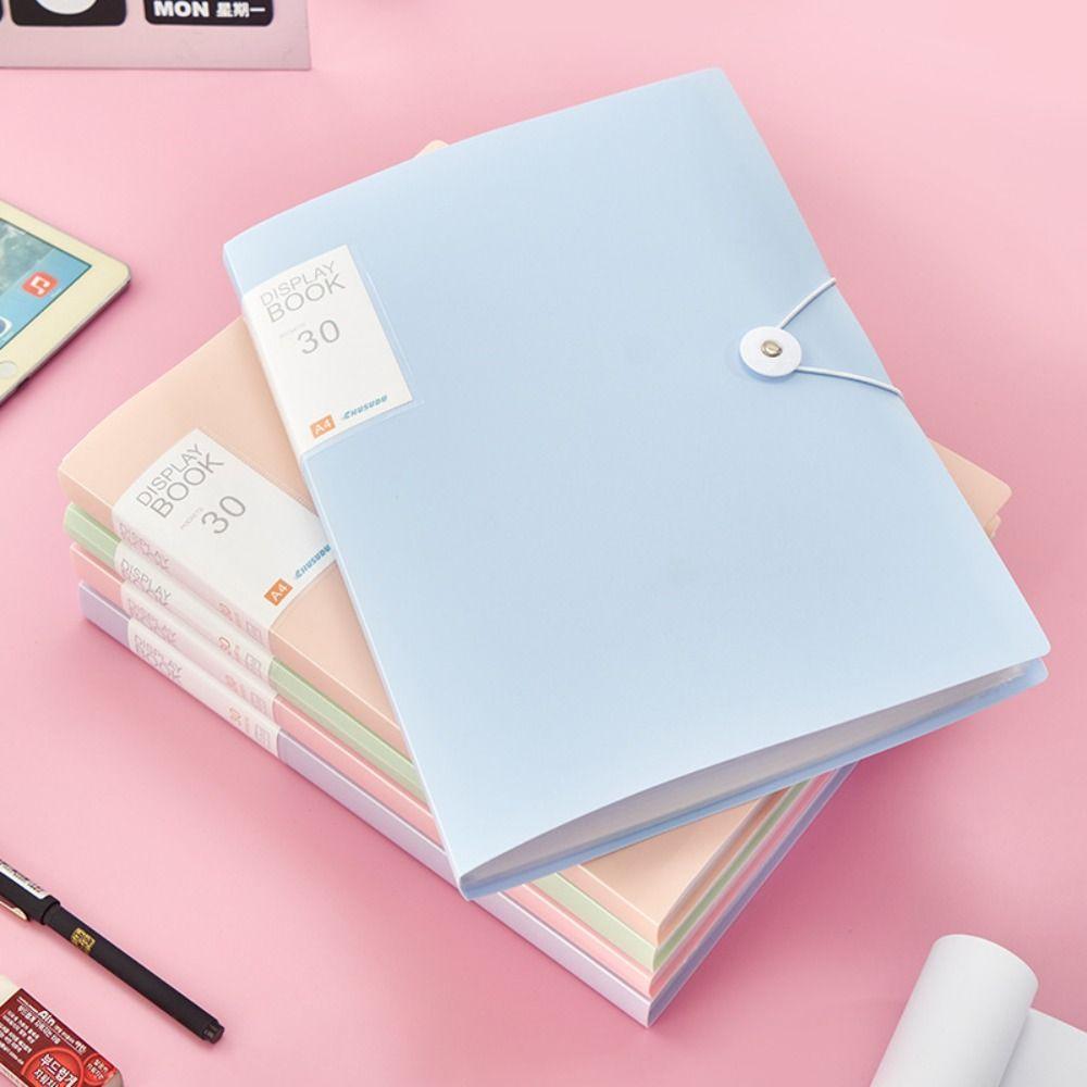 Fashion A4 File Paper Folder Dustproof Information Bag Portable Document Holder Students