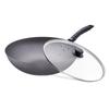 SUPOR Cast Iron Wok with Glass Lid