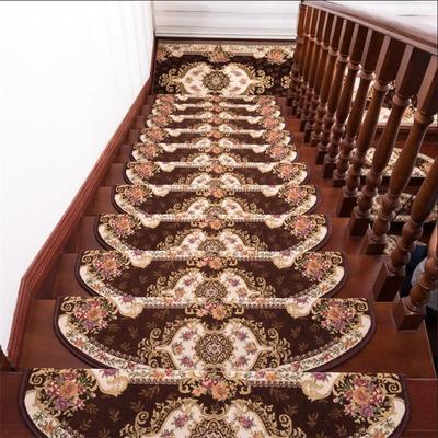 Nordic Stair Tread Carpet Non Slip Wooden Less Mats Adhesive Free Self Adhesive Home Stair Carpet Two Piece Set