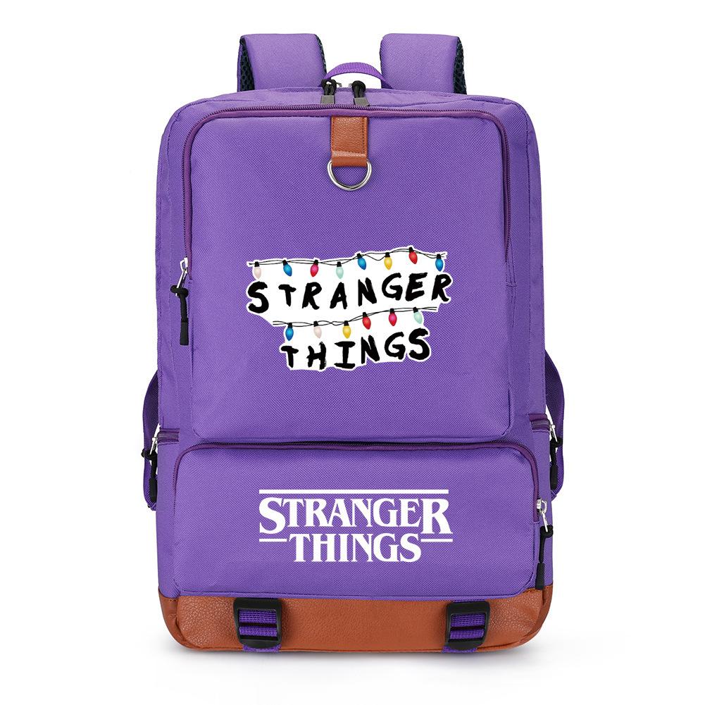 American Tv Stranger Things Stranger Things Backpack Student Backpack Elementary And Secondary School School Bag