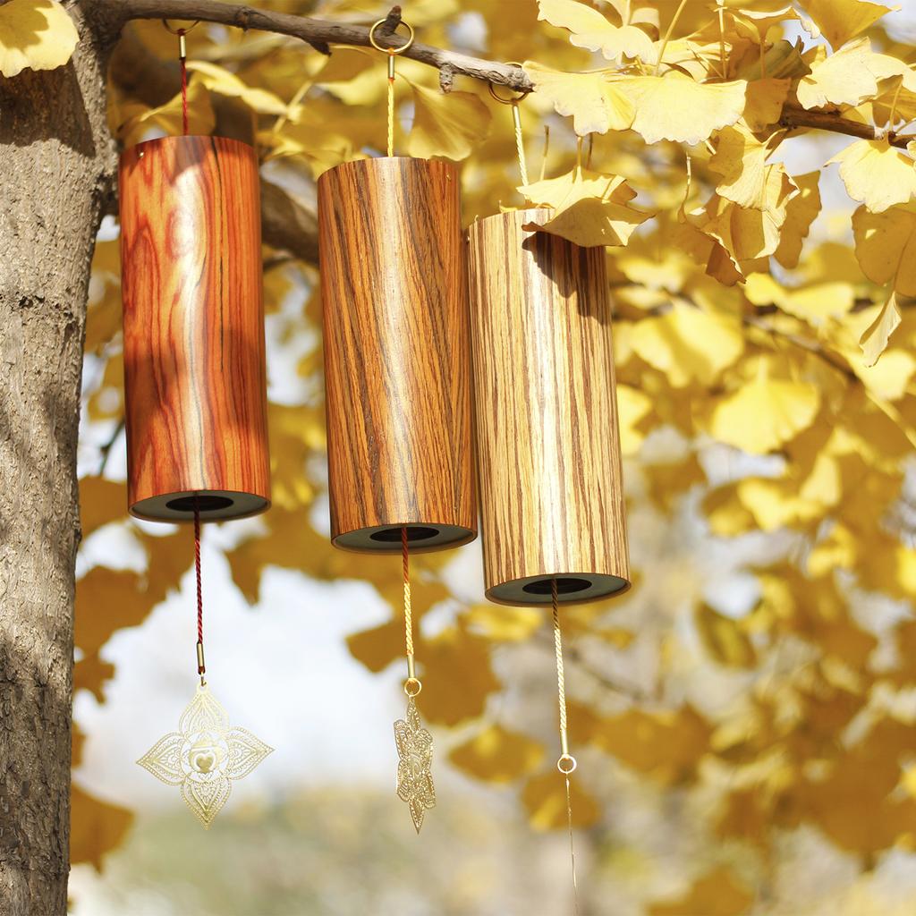 Chakra Chimes Natural Bamboo Wind Chimes Meditation Chord Windchime Windbell for Outdoor Garden