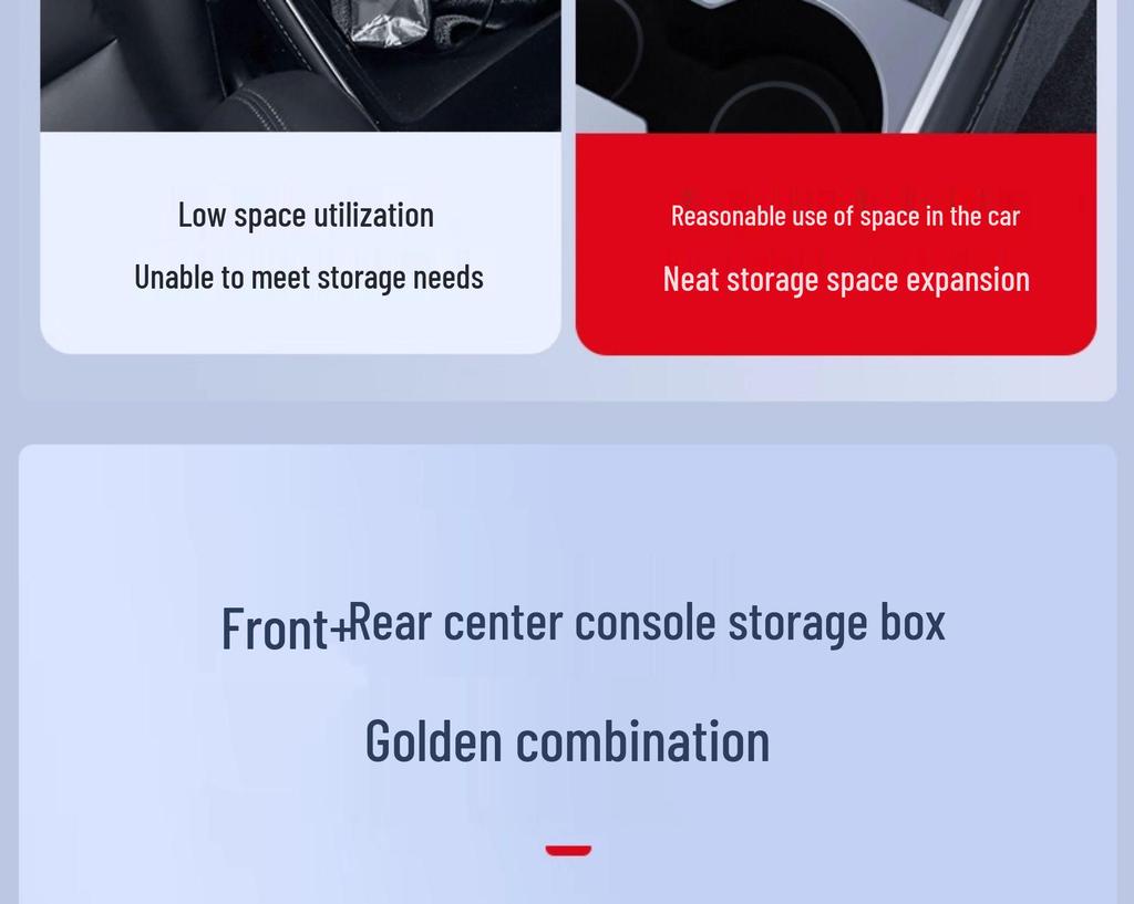 Аксессуары-органайзеры для хранения в центральной консоли Tesla Model Y/3