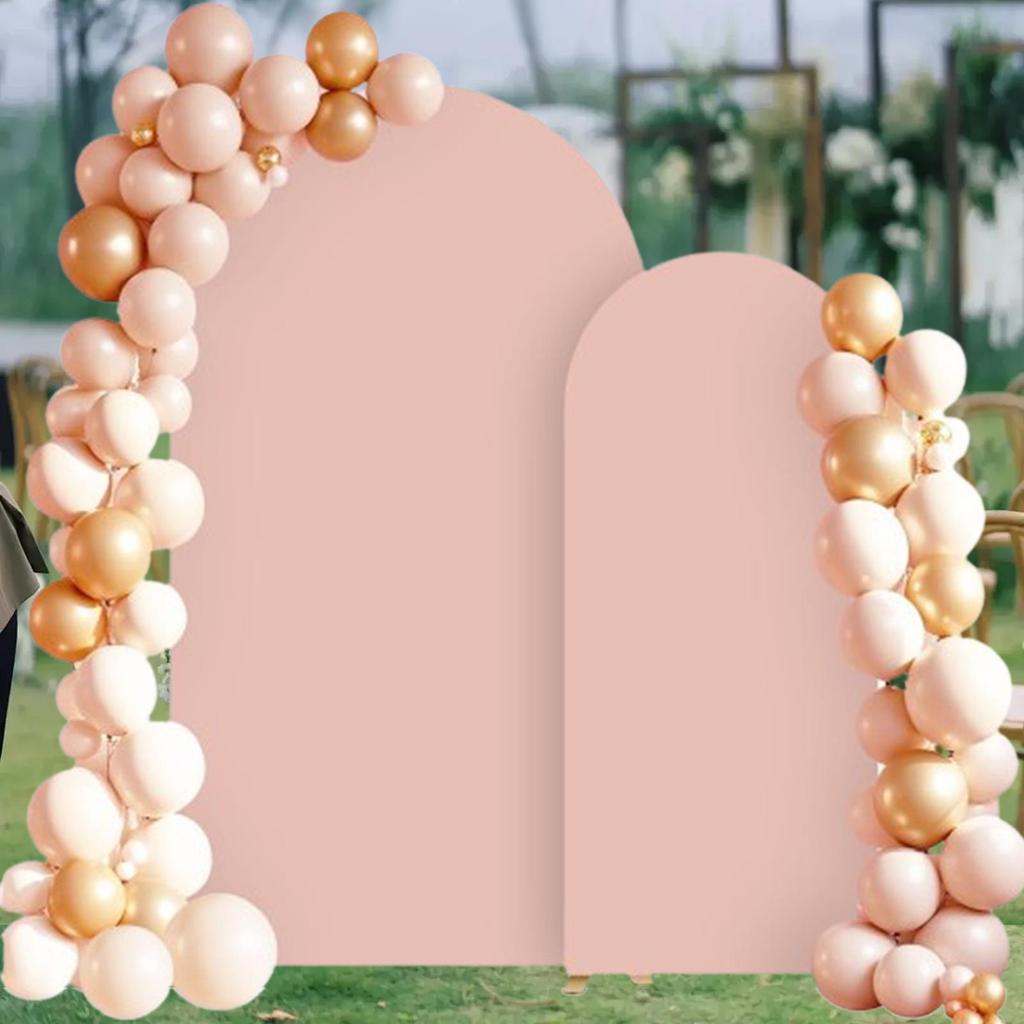 2 штуки Свадебная арка Чехлы для фона Реквизит для фотосъемки Практичный Модный Фон Круглый верх для Церемонии Банкетного декора